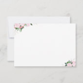 Blumenblumen - Danke-Karte Mitteilungskarte (Rückseite)