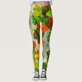 BlumenBlumen-Garten-abstrakte Muster-Leggings Leggings (Vorderseite)