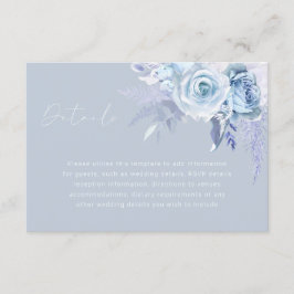 Blumenblumen Hochzeitsempfang Details Begleitkarte