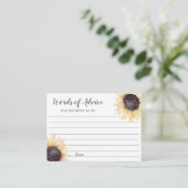 Blumenblumen Hochzeitsratgeber Karten (Stehend Vorderseite)