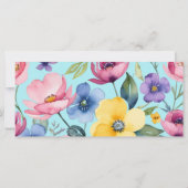 Blumenblumen Hübscher Frühling Muttertagskarte (Rückseite)