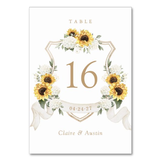 Blumenblumen Hydrangea Wappen Tischnummer (Rückseite)