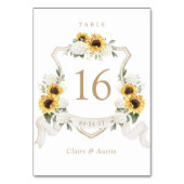 Blumenblumen Hydrangea Wappen Tischnummer (Vorderseite)