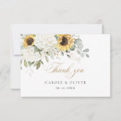 Blumenblumen Hydrangea Wedding Vielen Dank Dankeskarte (Vorderseite)