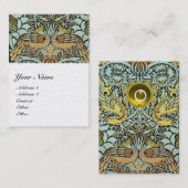 BLUMENBLUMEN, KLEIDEN, ZEICHEN, MONOGRAMM VISITENKARTE (Vorne/Hinten)