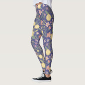 Blumenblumen Leggings Blume Rosa schöne Sommerblüt (Links)