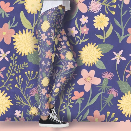 Blumenblumen Leggings Blume Rosa schöne Sommerblüt