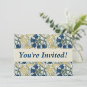 Blumenblumen Lily Valley Wiederholung Einladung (Stehend Vorderseite)