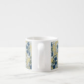 Blumenblumen Lily Valley Wiederholung Espressotasse (Rückseite)