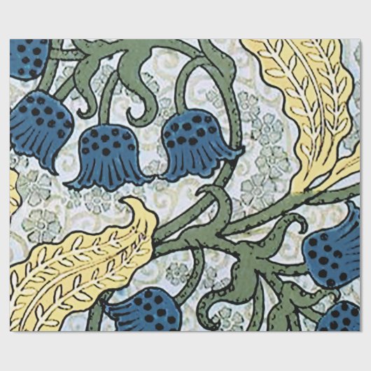 Blumenblumen Lily Valley Wiederholung Geschenkpapier (Flach)