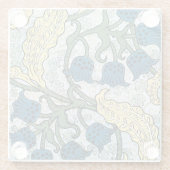 Blumenblumen Lily Valley Wiederholung Glasuntersetzer (Rückseite)