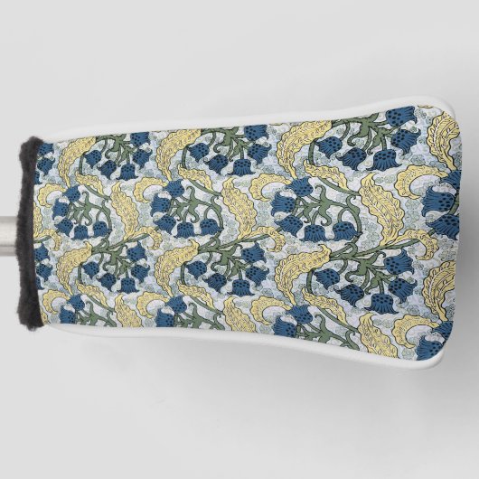 Blumenblumen Lily Valley Wiederholung Golf Headcover (Vorderseite)