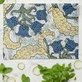 Blumenblumen Lily Valley Wiederholung Handtuch (Gefaltet)