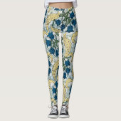 Blumenblumen Lily Valley Wiederholung Leggings (Vorderseite)