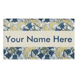 Blumenblumen Lily Valley Wiederholung Namenschild