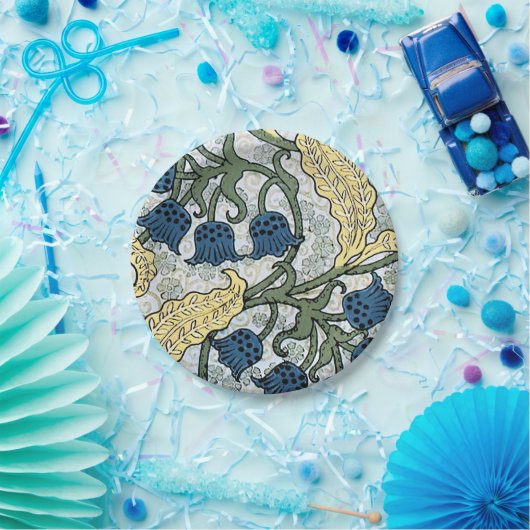 Blumenblumen Lily Valley Wiederholung Pappteller (Party)