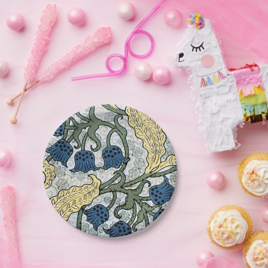 Blumenblumen Lily Valley Wiederholung Pappteller (Party)