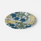 Blumenblumen Lily Valley Wiederholung Pappteller (Schrägansicht)