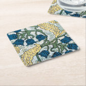 Blumenblumen Lily Valley Wiederholung Rechteckiger Pappuntersetzer (angewinkelt)