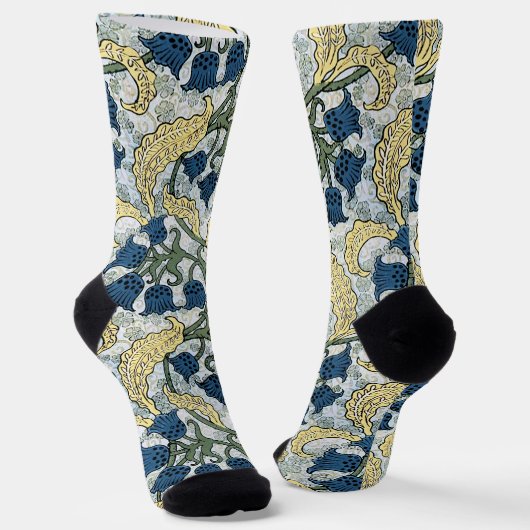 Blumenblumen Lily Valley Wiederholung Socken (Gewinkelt)