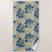 Blumenblumen Lily Valley Wiederholung Strandtuch (Vorderseite)