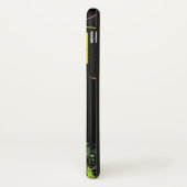 BlumenBlumen-Schwarz-Telefon - starker iPhone X Case-Mate iPhone Hülle (Hinten/Links)