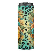 Blumenblumen und Rose für die Mama Thermosbecher (Rückseite)