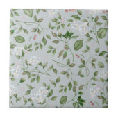 Blumenblumen und Rose Hüfte Keramik Tile Fliese (Vorderseite)