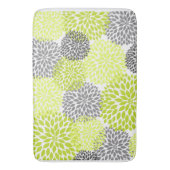 BlumenBlumenblüten der Chartreuse grauen Dahlien Badematte (Vorderseite Vertikal)