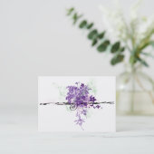 Blumenblumenstrauß abstrakt - visitenkarte (Stehend Vorderseite)