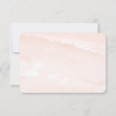 Blumenblush Wedding Suite Response-UAWG RSVP Karte (Rückseite)