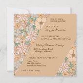 Blumenblut Brautdusche Einladung (Vorderseite)