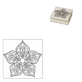 Blumenblut-Briefmarke Gummistempel (Stempel)
