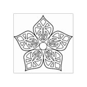 Blumenblut-Briefmarke Gummistempel (Prägung)