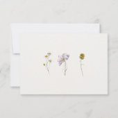 Blumenblüte RSVP Karte (Rückseite)