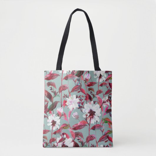 Blumenblüte. Wasserfarbene Blume nahtlos. Tasche (Vorderseite)