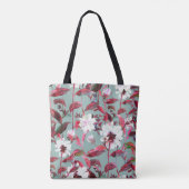 Blumenblüte. Wasserfarbene Blume nahtlos. Tasche (Rückseite)