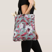 Blumenblüte. Wasserfarbene Blume nahtlos. Tasche (Von Nahem)