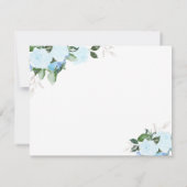 Blumenblüten-blaue religiöse Ebene danken Ihnen zu Dankeskarte (Rückseite)