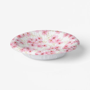 Blumenblüten drucken pappteller