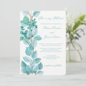 Blumenblüten Einladung zur Hochzeit (Stehend Vorderseite)