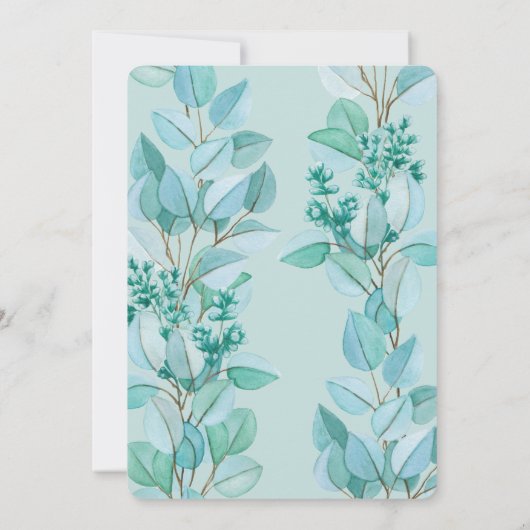 Blumenblüten Einladung zur Hochzeit (Rückseite)