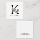 Blumenblüten Quadratische Visitenkarte (Vorne/Hinten)