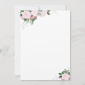 Blumenblüten | Tauflanung Einladung (Rückseite)