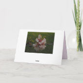 Blumenblütenblase im Kirschgeflecht Karte (Rückseite)