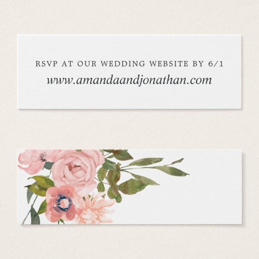 Blumenblütenblume Rosa Hochzeit Website UAWG (Vorne & Hinten)