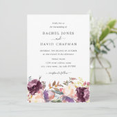 Blumenblütenblut Einladung (Stehend Vorderseite)