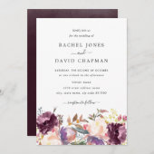 Blumenblütenblut Einladung (Vorne/Hinten)