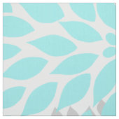 Blumenblütenblüten der Türkis-grauen Dahlie Stoff (Muster)