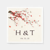 Blumenblütenblüten Serviette (Vorderseite)